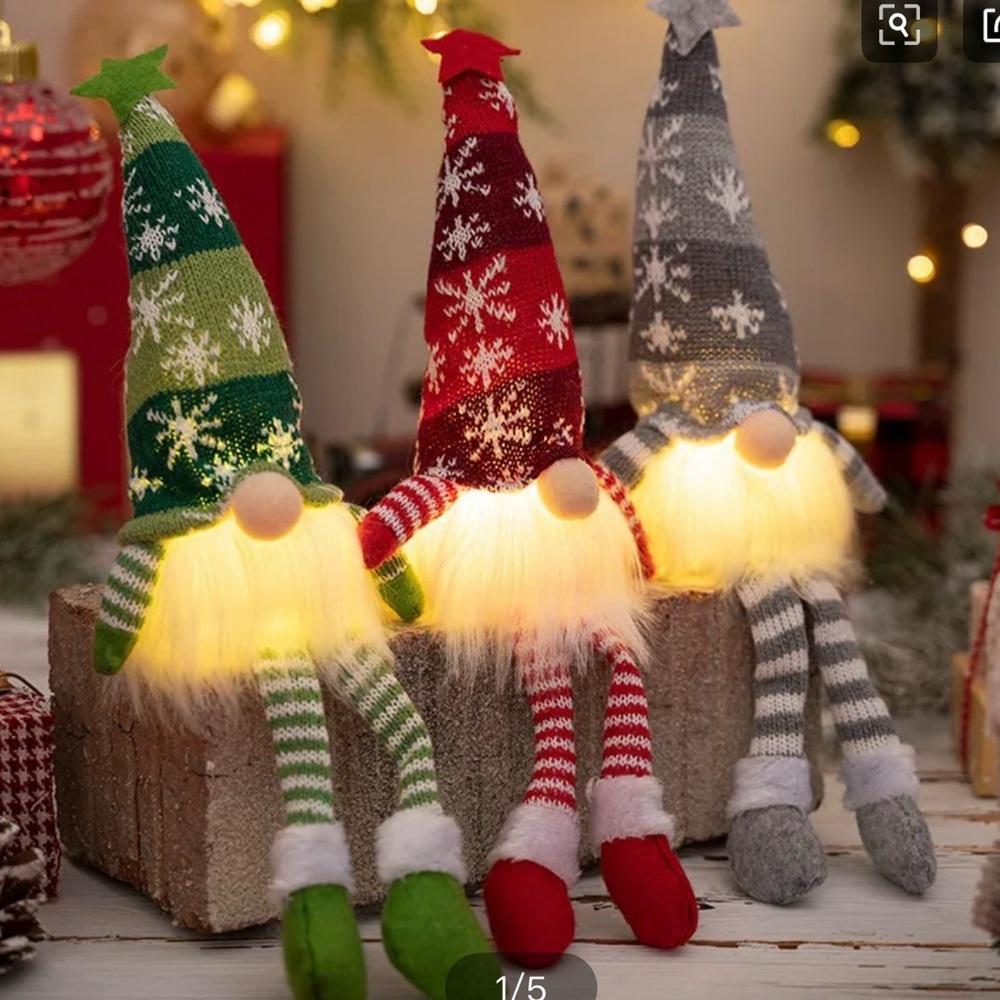 Holiday decorations lamp set